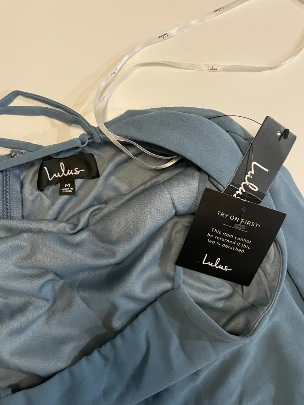 NWT Lulus Light Blue Bridesmaids Dress – Size M - Picture 7 of 8